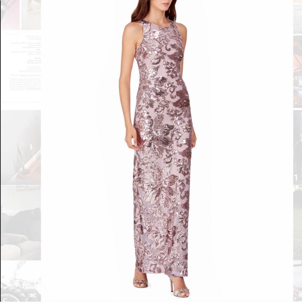 Belle Badgley Mischka Sequin Column Gown